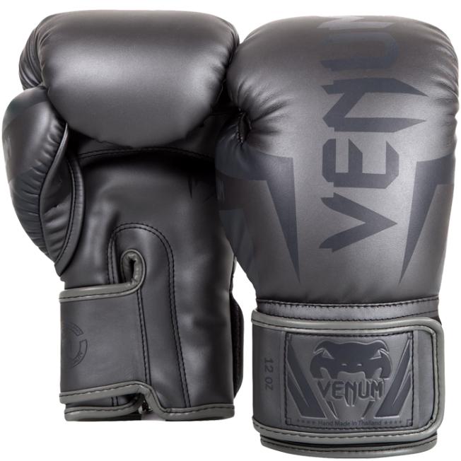 Боксерские перчатки Venum Elite - Grey/Grey
