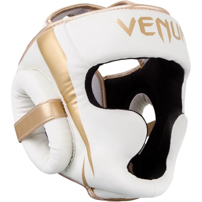 Боксерский шлем Venum Elite - White/Gold