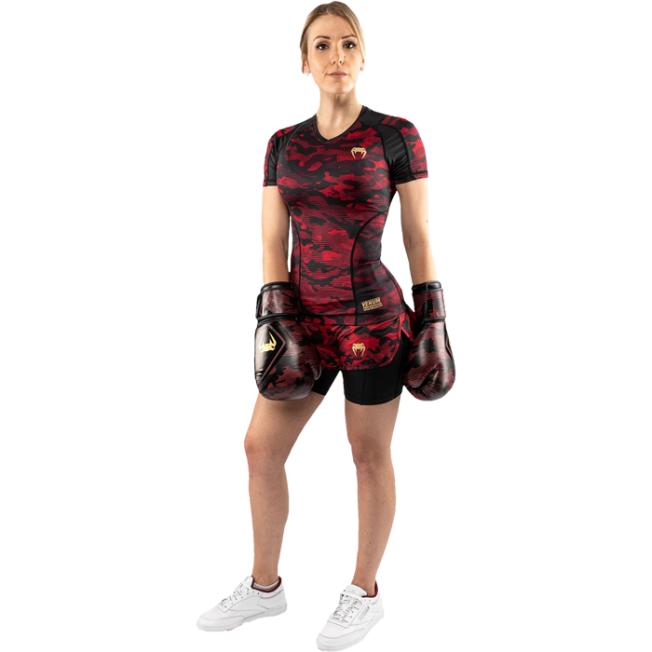 Женские шорты Venum Defender - Black/Red | Фото 5