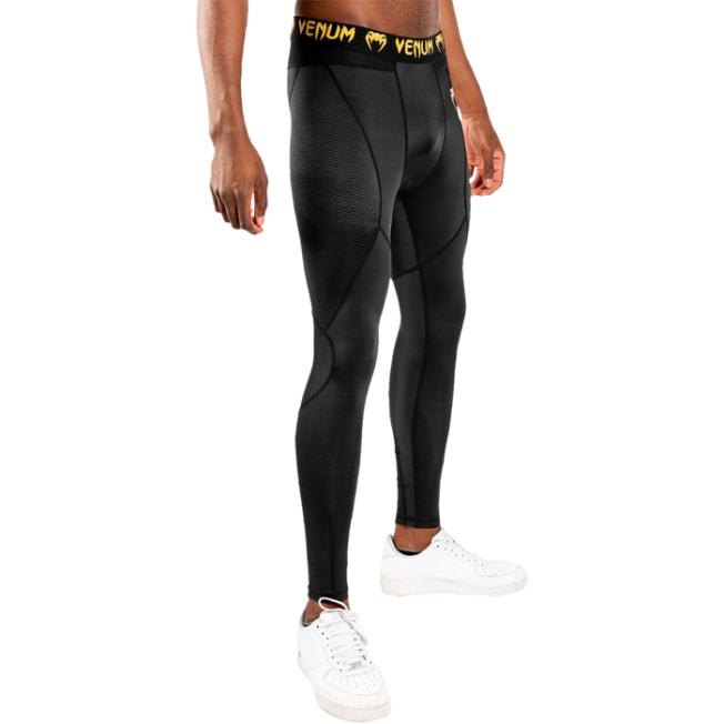 Компрессионные штаны Venum G-Fit - Black/Gold | Фото 1