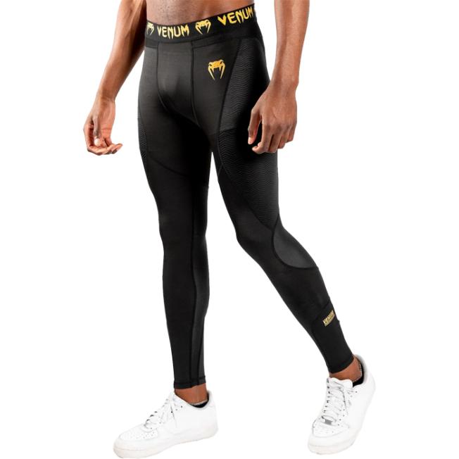 Компрессионные штаны Venum G-Fit - Black/Gold | Фото 4