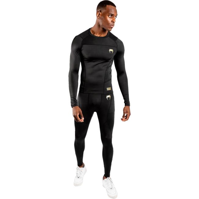 Компрессионные штаны Venum G-Fit - Black/Gold | Фото 8