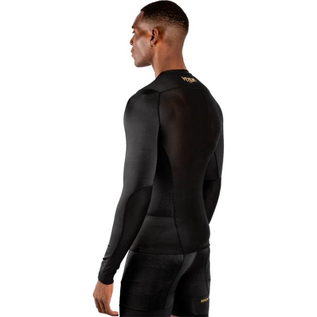 Рашгард Venum G-Fit LS - Black/Gold | Фото 3