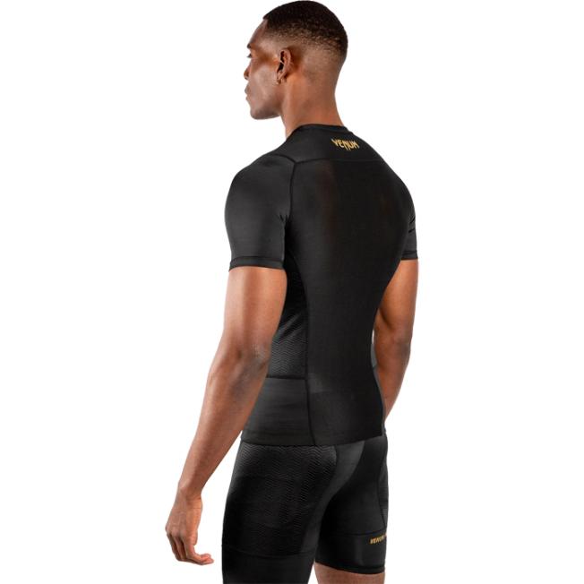 Рашгард Venum G-Fit SS - Black/Gold | Фото 3