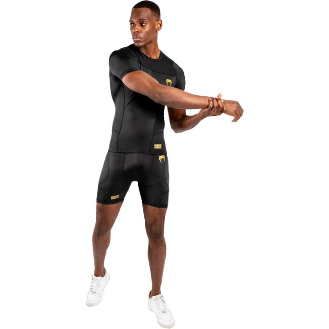 Рашгард Venum G-Fit SS - Black/Gold | Фото 7