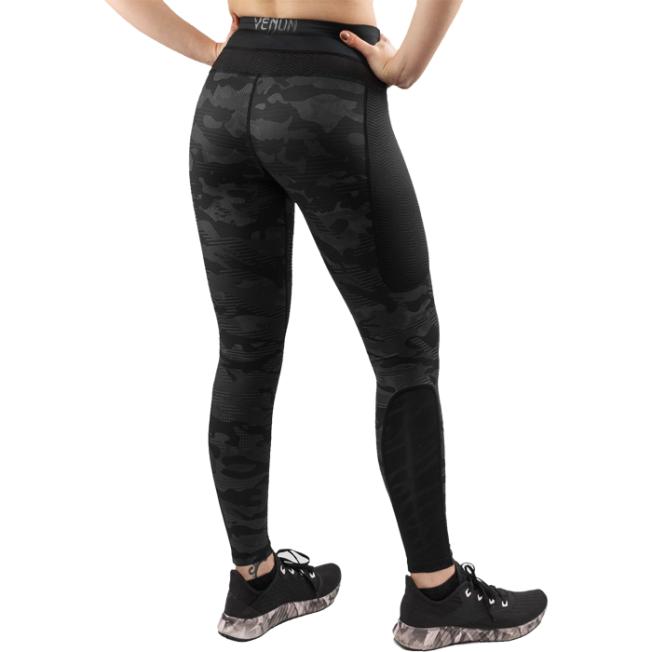 Леггинсы женские Venum Defender Black/Black | Фото 2