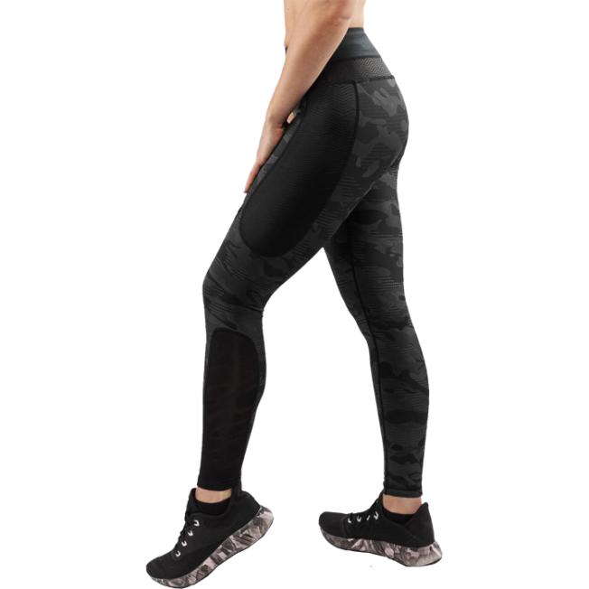 Леггинсы женские Venum Defender Black/Black | Фото 3