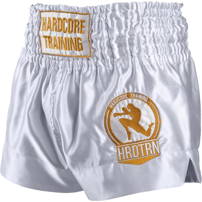 Тайские шорты Hardcore Training Base - White