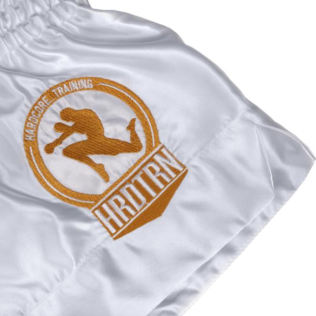 Тайские шорты Hardcore Training Base - White | Фото 5