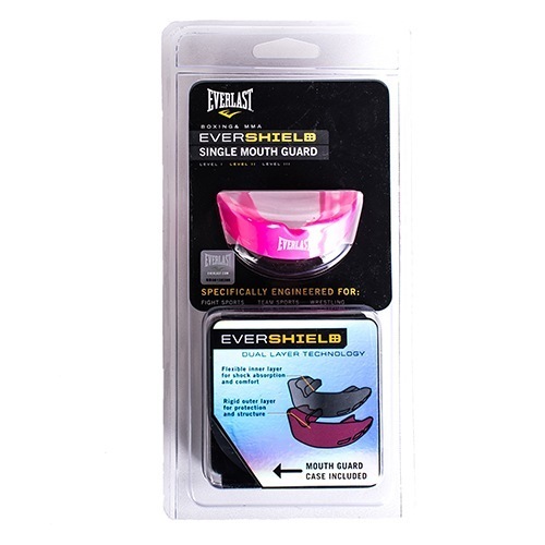 Капа Everlast EverShield 1-челюстная - Розов/Прозрач | Фото 1