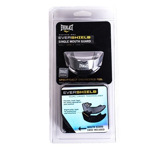 Капа боксерская Everlast EverShield 1-челюстная - Сер/Прозрач | Фото 1