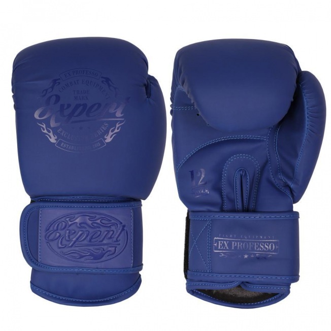 Боксерские перчатки Fight Expert BGS Matte - Blue | Фото 1