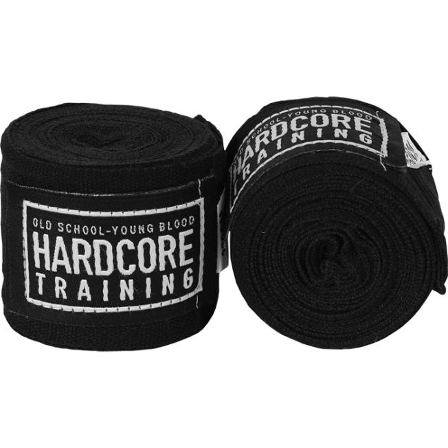 Боксерские бинты Hardcore Training Classic - Black (3.5m)