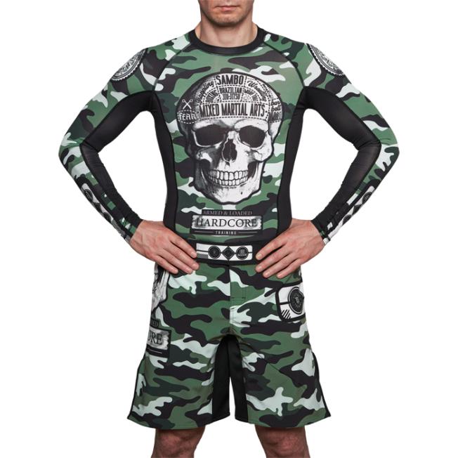 Рашгард Hardcore Training Fear Zone Green Camo | Фото 5