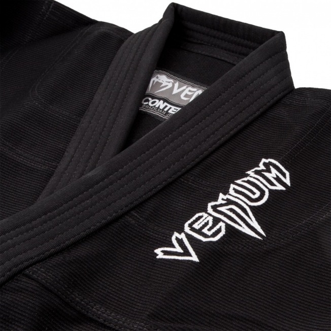 Детское кимоно для бжж Venum Contender Kids - Black с поясом | Фото 3
