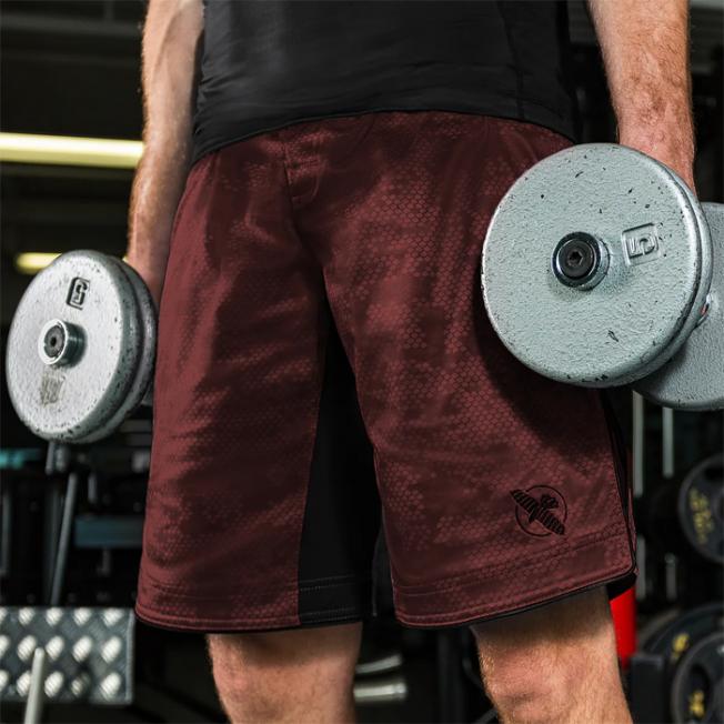 Шорты Hayabusa Hexagon - Burgundy | Фото 3