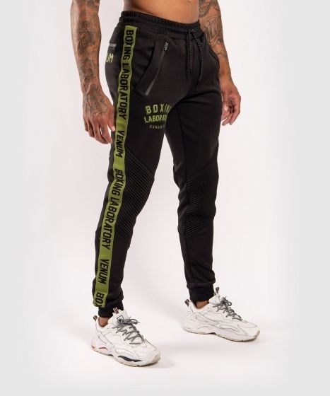 Спортивные штаны Venum Boxing Lab - Black/Green | Фото 1