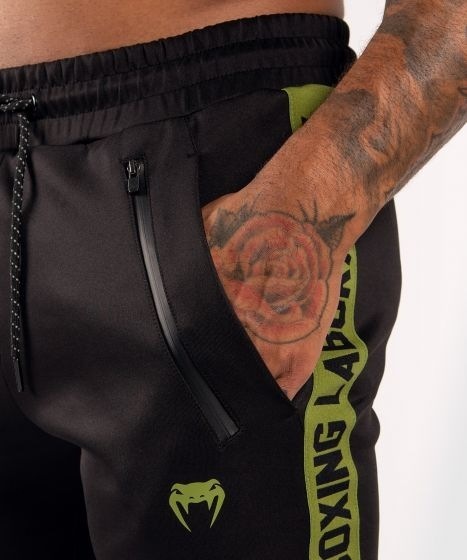 Спортивные штаны Venum Boxing Lab - Black/Green | Фото 4