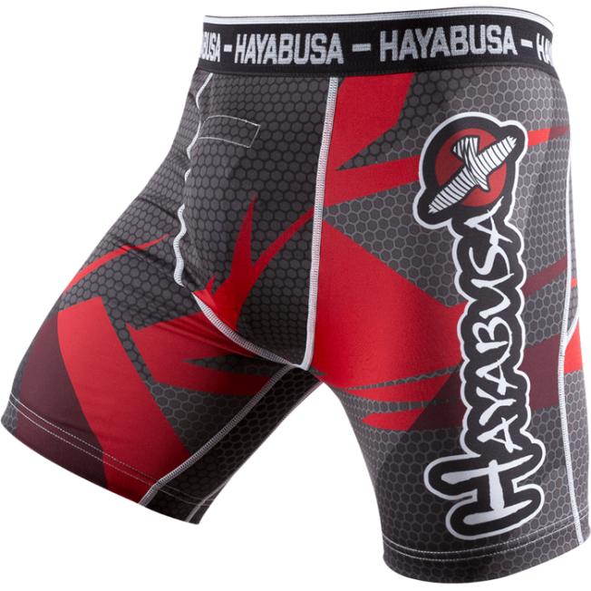 Шорты Компрессионные Hayabusa Metaru 47 Silver - Red