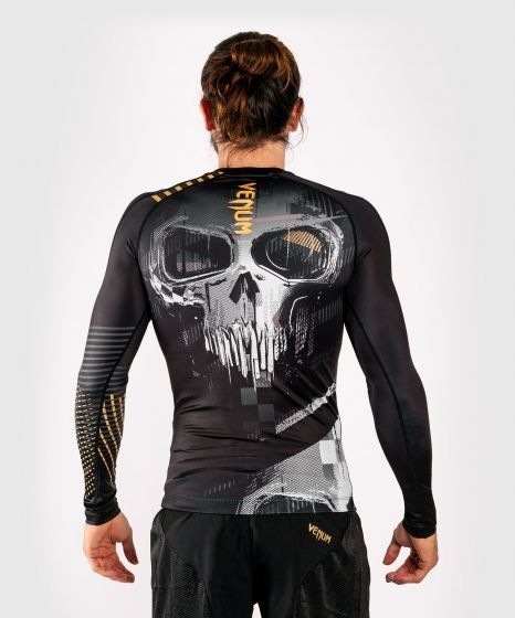 Рашгард Venum Skull LS - Black | Фото 3