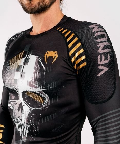 Рашгард Venum Skull LS - Black | Фото 6