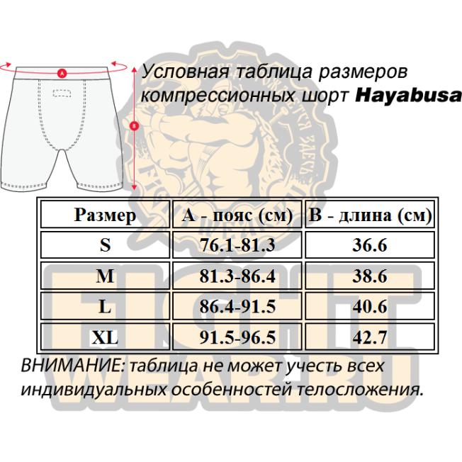 Шорты Компрессионные Hayabusa Metaru 47 Silver - Red | Фото 2