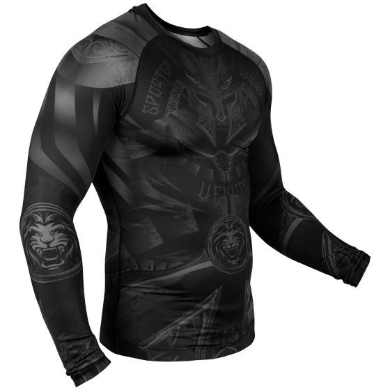 Рашгард Venum Gladiator 3.0 LS - Black/Black | Фото 1