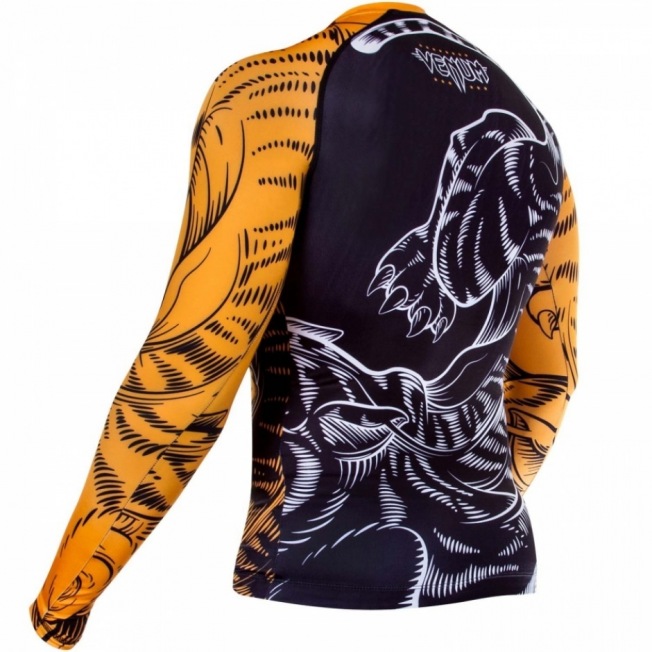 Рашгард Venum Tiger - Black/Orange | Фото 4