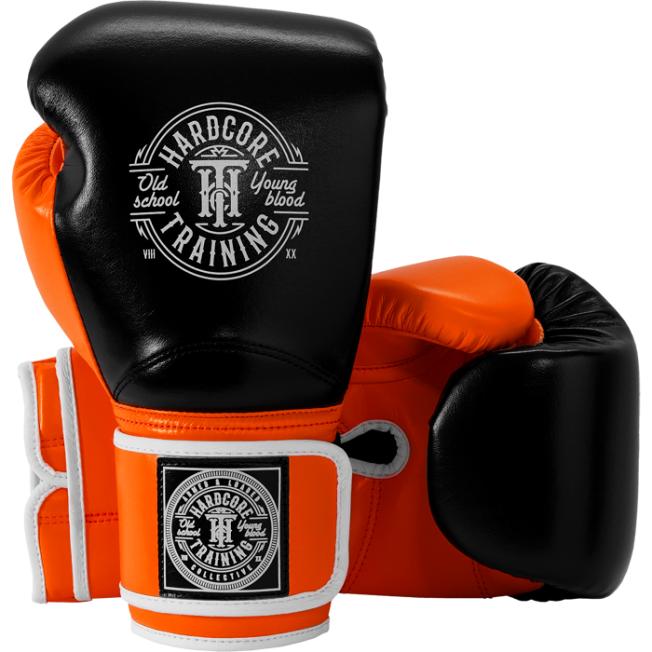 Боксерские перчатки Hardcore Training HardLea - Black/Orange