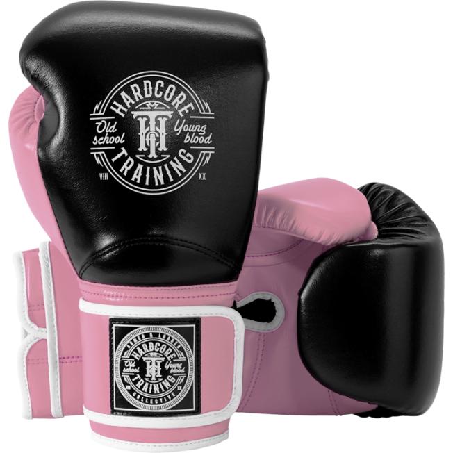 Боксерские перчатки Hardcore Training HardLea - Black/Pink