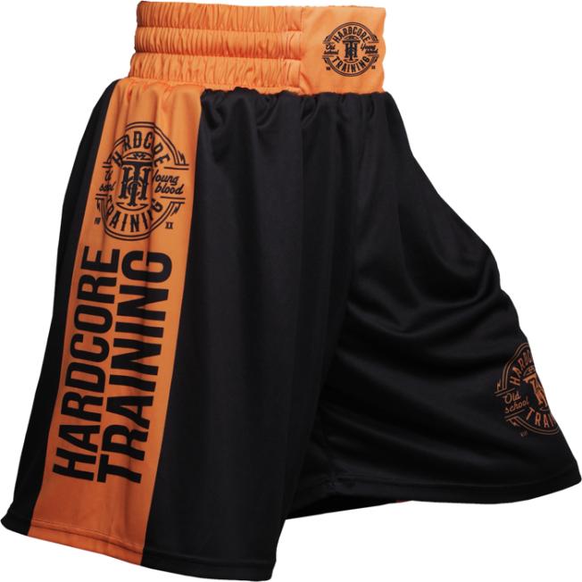 Боксёрские шорты Hardcore Training - Black/Orange