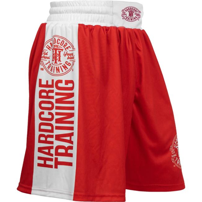Боксёрские шорты Hardcore Training - Red/White