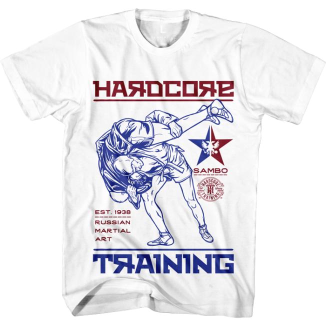 Футболка Hardcore Training Sambo - White