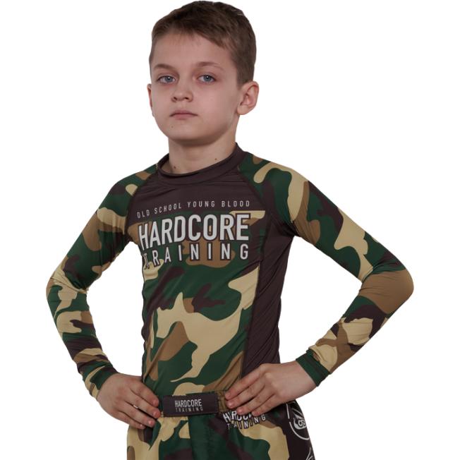 Детский рашгард Hardcore Training Forest Camo