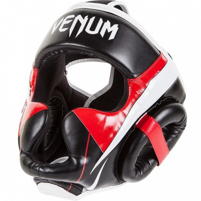 Шлем боксерский Venum Elite - Black/Red/Ice