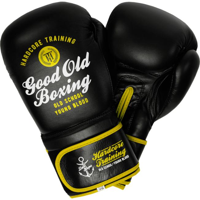 Боксерские перчатки Hardcore Training GOB - Black/Yellow