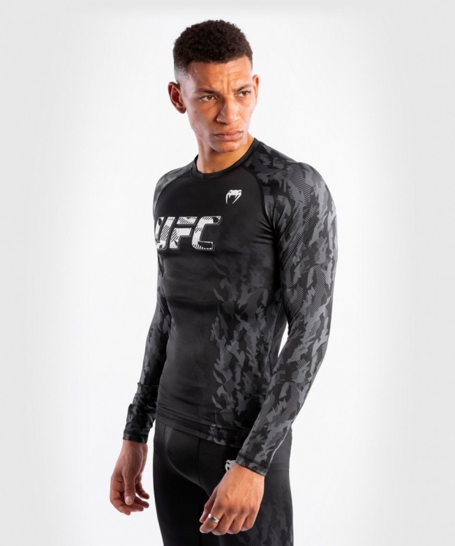 Рашгард UFC Venum Fight Week LS - Black | Фото 2
