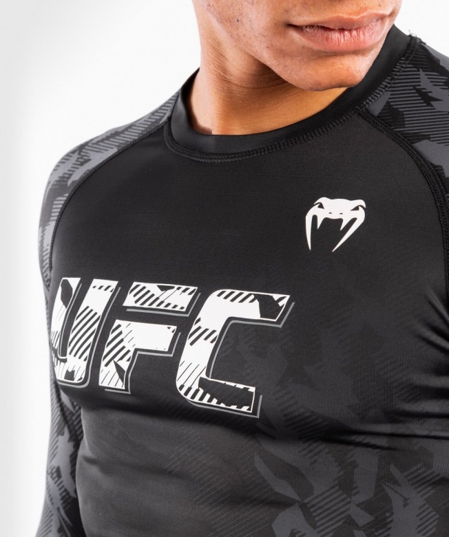 Рашгард UFC Venum Fight Week LS - Black | Фото 3