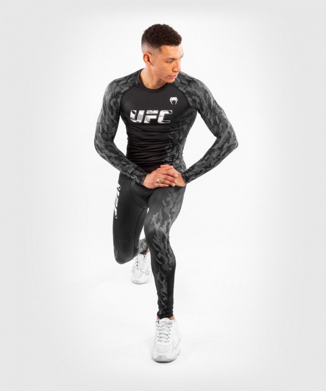 Рашгард UFC Venum Fight Week LS - Black | Фото 5