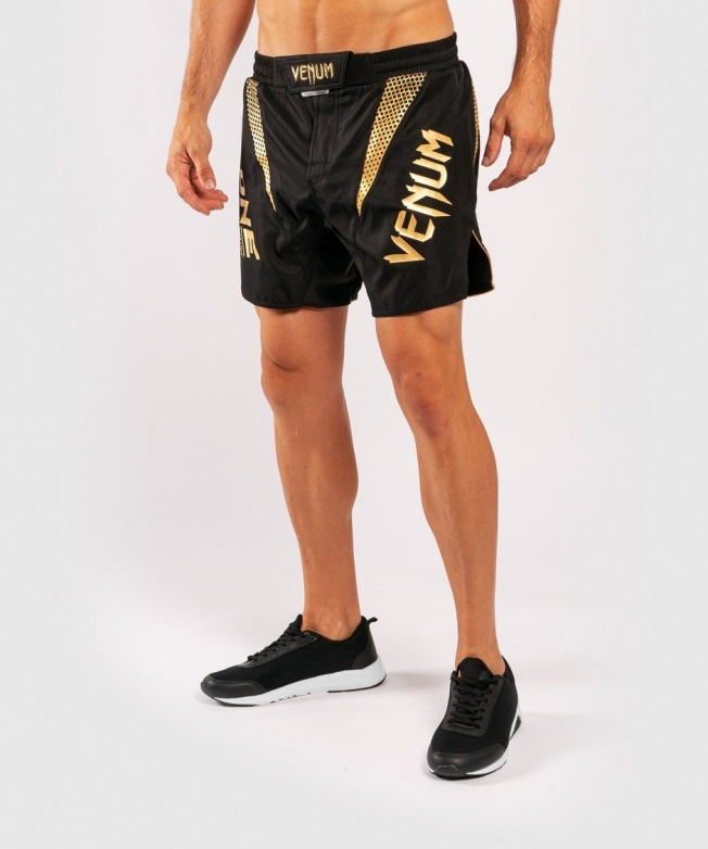 Шорты ММА Venum x ONE FC - Black/Gold | Фото 1