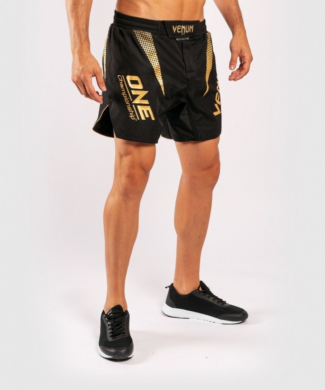 Шорты ММА Venum x ONE FC - Black/Gold | Фото 2