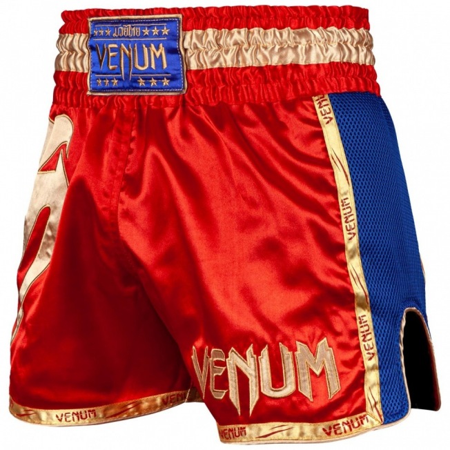 Тайские шорты Venum Giant - Red/Gold | Фото 1