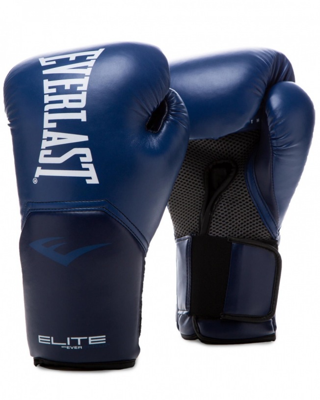 Боксерские перчатки Everlast Elite ProStyle - Темно Синий