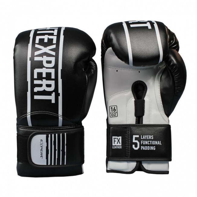 Боксерские перчатки Fight Expert Boxing 5L - Black | Фото 2