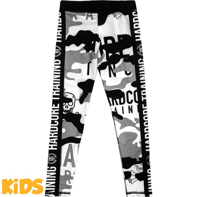 Детские компрессионные штаны Hardcore Training Camo 2.1 - Grey