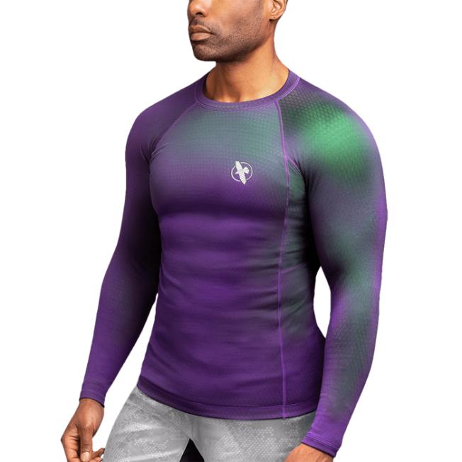 Рашгард Hayabusa Fusion LS - Purple/Green