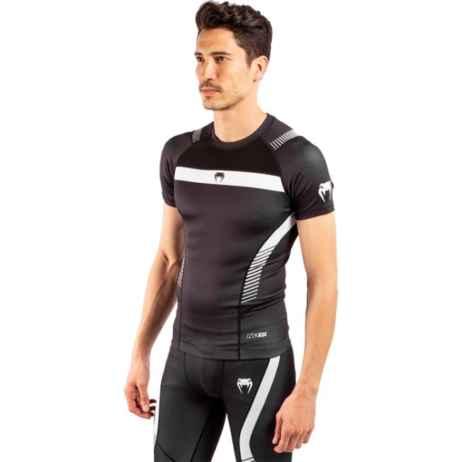 Рашгард Venum NoGi 3.0 SS - Black/White | Фото 1