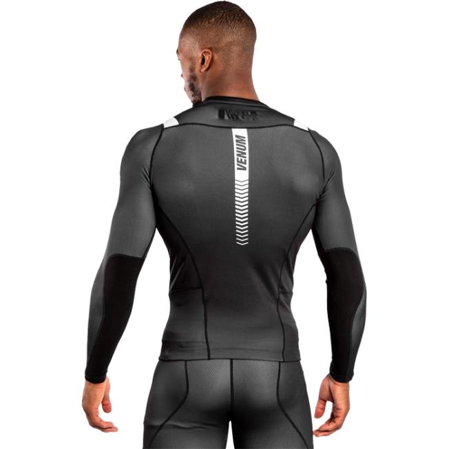 Рашгард Venum NoGi 3.0 LS - Black/White | Фото 2