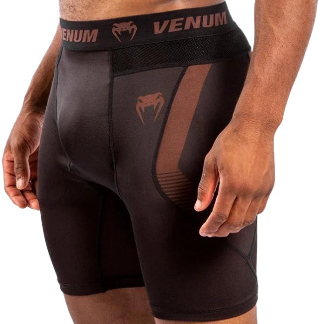Компрессионные шорты Venum NoGi 3.0 - Black/Brown