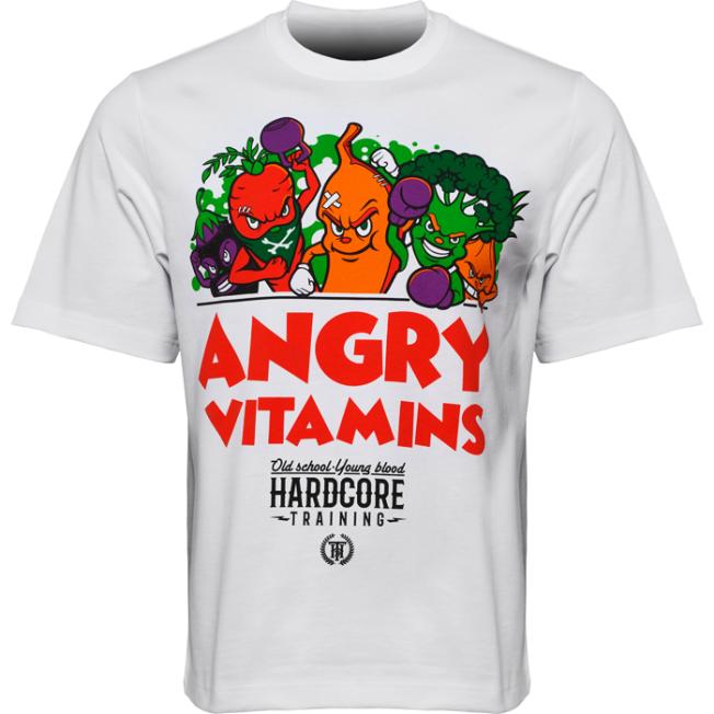 Футболка Hardcore Training Angry Vitamins White Oversized Fit | Фото 4